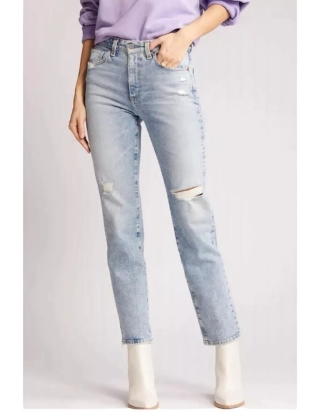 AG Adriano Goldschmied Saige High Rise Straight Contour 360 Jeans Size 31